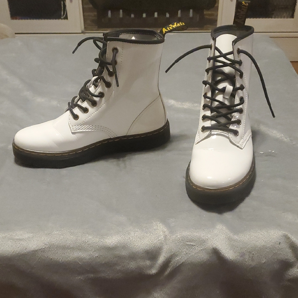 Dr. Martens White Combat Boots